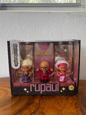 Fisher Price Little People Collector RuPaul Werk 3-Figure Set